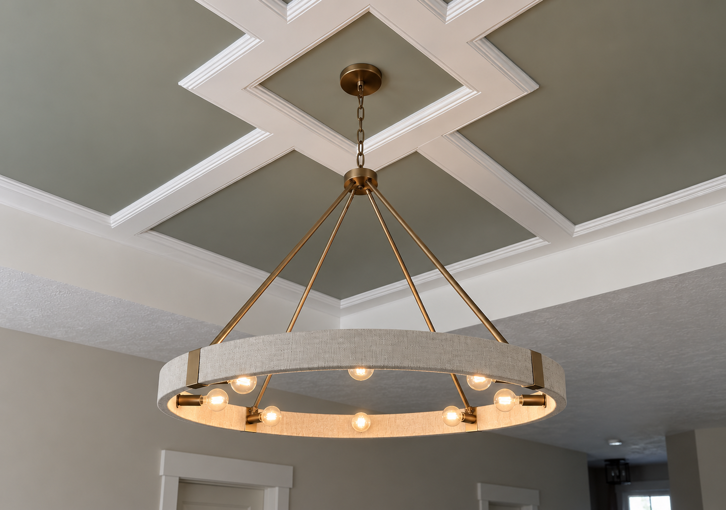 blue heron interior design ceiling detail