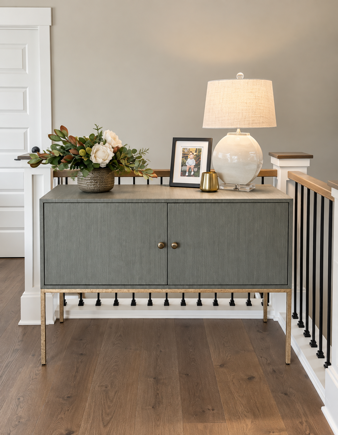 blue heron interior design statement piece